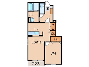 藤並駅 徒歩73分 1階の物件間取画像